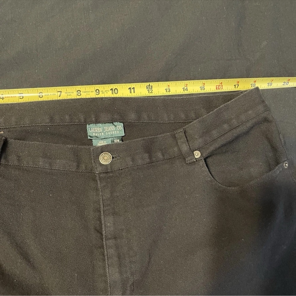 *PAIR*LRL Lauren Jeans Co Modern Straight Size 18W Black White - Picture 3 of 16
